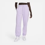 Nike Joggebukse Phoenix Fleece Oversized - Lilla/hvit Dame, størrelse Small