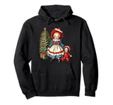 Raggedy Ann Getting a Toy Doll on Christmas Day Pullover Hoodie