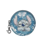 Disney Lilo and Stitch Aloha-Cookie Coin Purse, Blue, 8.7 x 8.7 cm