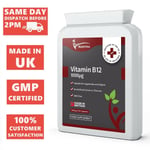 Vitamin B12 1000mcg Methylcobalamin Tiredness, Fatigue & Immune System Vegan