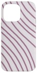 Coque pour iPhone 14 Pro Max Art abstrait motif ligne de couleur rose