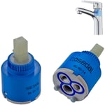 Rovogo - Cartouche Ceramique 35MM pour Robinets Mitigeur Robinets de Cuisine Robinet Salle de Bain Douche Mitigeur Valve Remplacement Cartouche