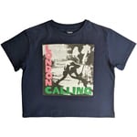 The Clash Womens/Ladies London Calling Crop Top - M