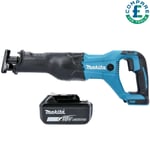 Makita DJR186 18V Cordless Reciprocating Saw With 1 x 5.0Ah Battery