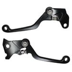 ACCOSSATO Paire de leviers noirs pour Yamaha DT 125 X de 2005 à 2006 (CC 125)