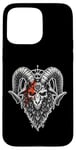 Coque pour iPhone 15 Pro Max Pentagramme occulte Baphomet Satan Païen Gothique Death Metal