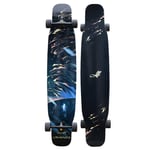 46 Pouces de Haute qualité Skateboards Longboard Cruiser Danse Freestyle Deck Débutants Complet Double Kick Anniversaire Cadeau pour Enfants Garçons Filles Jeunes Adolescents Charge 400 LB