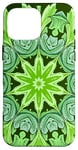 iPhone 16 Pro Max Ailanthus Leaves Pattern Design Cut Out Lime And Tea Case