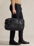 Ralph Lauren Leather Large Duffle Bag, Black