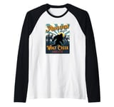 Wolf Creek Oregon USA Sasquatch Big Foot Bigfoot Souvenir Raglan Baseball Tee