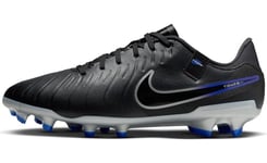 Nike Football Soccer Shoe Legend 10 Academy FG/MG, Black/Chrome-Hyper Royal, DV4337-040, 36.5 EU (M 4.5 US)