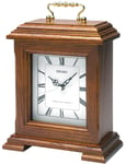 Seiko Oak Wooden Radio Controlled Quartz Battery Mantle Mantel Clock QXR130B