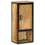 Armoire de Salle de Bain Placard Toilette Bois Massif Manguier et Fer vidaXL