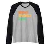 Spray Sparkle Shine Painter Raglan Baseball Tee