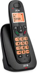 Kairo - Téléphone Fixe sans Fil, Touches et écran éclairés, Identification de l'appelant, Volume Extra, compatibilité Gap, Mode écho, Blocage d'appel, Mains Libres, répertoire 30 Contacts Noir