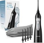 Aquasonic Aqua Flosser - Professional Rechargeable Water Flosser with 4 Tips - O