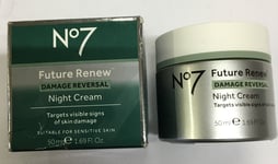 No7 Future Renew Damage Reversal NIGHT CREAM 50ml *New & Boxed* Free Postage