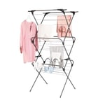 Minky Premium Sure Grip 3 Tier Airer, Stainless Steel, Gunmetal, Standard Size