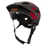 O'NEAL | Casque de VTT | Enduro All-Mountain | Ouvertures de Ventilation, Coussinets intérieurs lavables, aux Normes de sécurité EN1078 | Casque Defender Nova | Adulte | Rouge Orange | Taille L XL