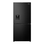 Hisense RQ5P470SMFE Wifi Connected American Fridge Freezer Cross Door with Water Dispenser, No Frost, 482 liters, Black Stainless Steel - E Rated, Noise level: 37 decibels, H178.5 x W79.4 x D69.8 (cm)