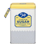 Tala Originals Storage Tin, Metal, Yellow and Cream Nostalgic Design, Holds a Full Bag of Caster Sugar