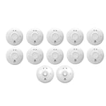 10 x FireAngel SW1-PF-T Mains Optical Smoke Alarms+2 x HW1-PF-T Mains Heat Alarm