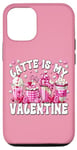 Coque pour iPhone 12/12 Pro Pink Valentines Day Latte Is My Valentine Nurse Graphic