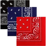 3-pack multifunktionella bandanas Paisley-mönster Cowboy pannband halsduk unisex huvudbonader