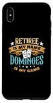 iPhone XS Max Retiree Is My Name Dominoes Is My Game Play Domino Dominoes Case