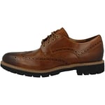 Clarks Batcombe Wing, Brogues Homme, Marron (Dark Tan Lea), 45 EU