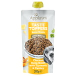 Applaws Hund Taste Toppers Pouch 12 x 200 ml - Kyllingbenkraft med gurkemeie & persille