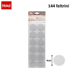 Set 144 Pièces Patin Autoadhésif Blanc Chaises Meubles Antidérapant Rond 4cm Hmj