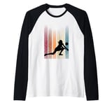 Retro Volleyball Player Volleyball Coach Volleyball Raglan Baseball Tee