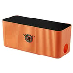 D'éLan Câble Mallette de Rangement BoîTe de Rangement Prise de Support de Carte de Routeur WiFi pour Chambre à Coucher (Orange)