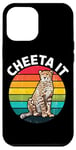 Coque pour iPhone 12 Pro Max Cheeta It Graphique Fast Cheetah Wildlife Runner