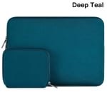 (2016-2023 Mac Pro 13Deep Teal Color)Uusi kannettavan tietokoneen suojakotelo MacBookille HP Dell Lenovo Acer kannettavan tietokoneen laukku Kantolaukku 13 14 15,4 15,6 tuuman kannettavan tietokoneen kansi miehille, naisille, tietokoneille