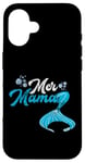 Coque pour iPhone 16 Mer Mama Fête des Mères Sirènes Mère