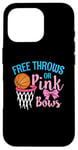 Coque pour iPhone 16 Pro Free throws or Pink Bows Gender Reveal Cute Girl Tee