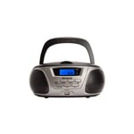 AIWA Mini Boomblaster FM - CD - Bluetooth - USB Harmaa