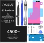 [4500mah] Batterie Pour Iphone 11 Pro Max, Batterie Haute Capacité De Remplacement Pour Iphone 11 Pro Max A2220 A2218 A2161 Avec Kit D'outils