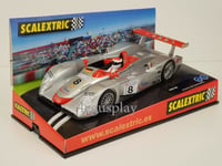 Slot Car SCX Scalextric 6036 Audi R8 #8 Champion LeMans 2000