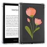 CoBak Clear Case for 6" Amazon Kindle 11th Generation 2024 and 2022 - Ultra Soft Flexible Transparent TPU Skin Bumper Back Cover Reinforced Edge Corners, Saffola