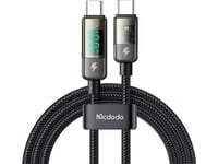 Mcdodo Ca-3611 Usb-C To Usb-C Cable, Auto Power Off, Pd 100W, 1.8M (Black)