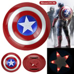 Large Captain America Shield The Avengers Marvel Flashing LED Light Music Gift