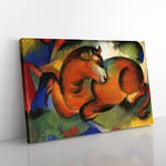 Big Box Art Franz Marc The Red Bull Canvas Wall Art Print Ready to Hang Picture, 76 x 50 cm (30 x 20 Inch), Multi-Coloured