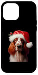 iPhone 12 Pro Max English Setter With Santa Hat Christmas Dog Owner Lover Mom Case