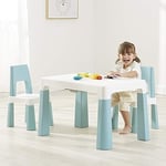 Liberty House Toys Kids Height Adjustable Table And 2 Chairs Tough Durable Poly