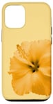 Coque pour iPhone 15 Pro Hibiscus jaune, fleur jaune floraison