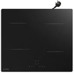 COVERCOOK Plug in Induction Hob 4 Cooking Burners Electric Cooktop, 60cm Bulit in Worktop Table top Hot Plate Cooker, Suitable for Iron, Stainless Steel and Alloy Pans, 13 Amp 2800W