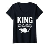 Womens King Of The Rat Catchers Exterminator V-Neck T-Shirt